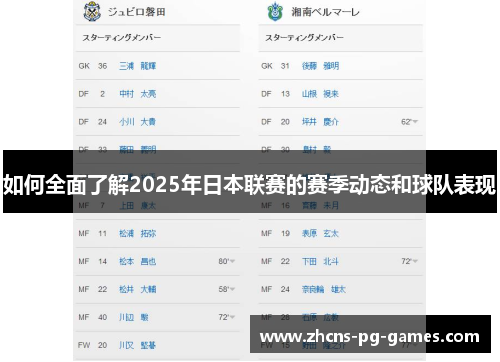如何全面了解2025年日本联赛的赛季动态和球队表现