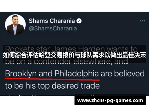 如何综合评估哈登交易报价与球队需求以做出最佳决策